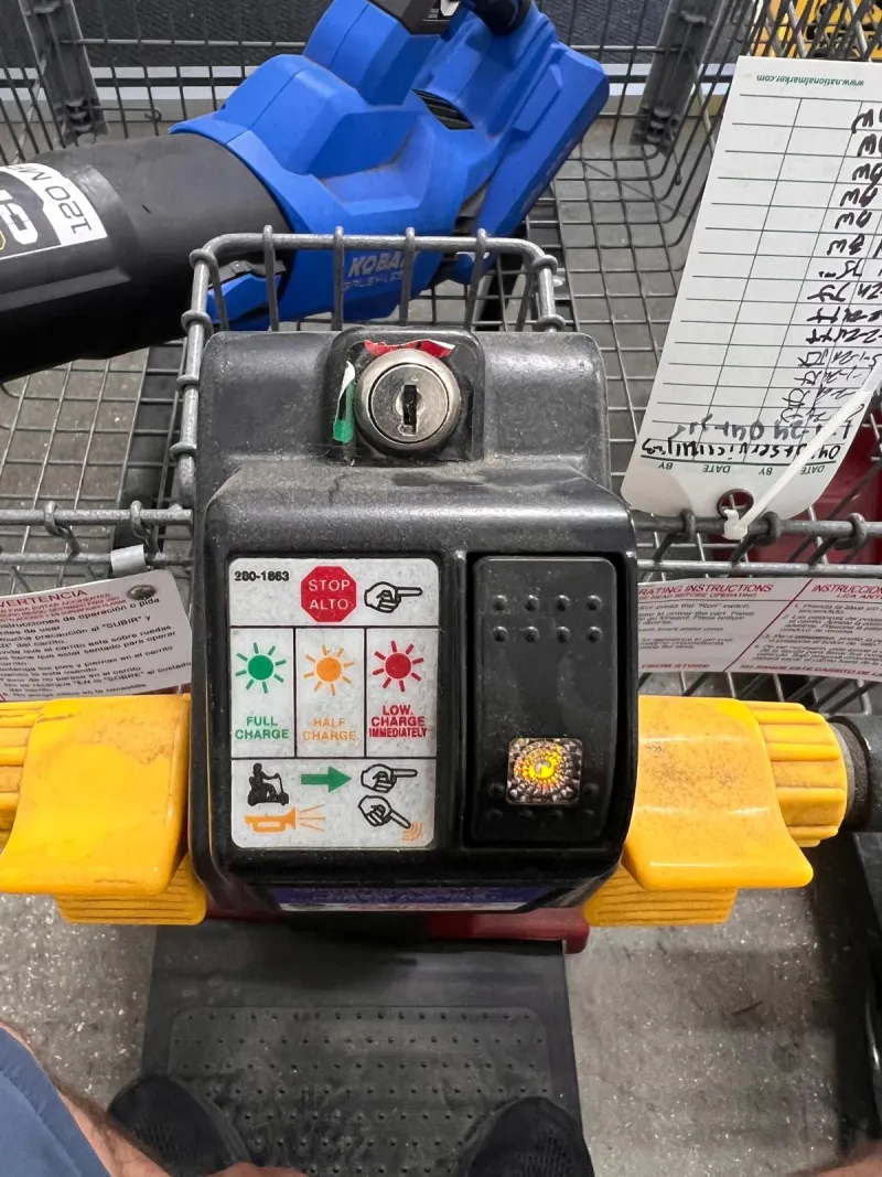 Close-up of a broken key fragment lodged inside a lock cylinder