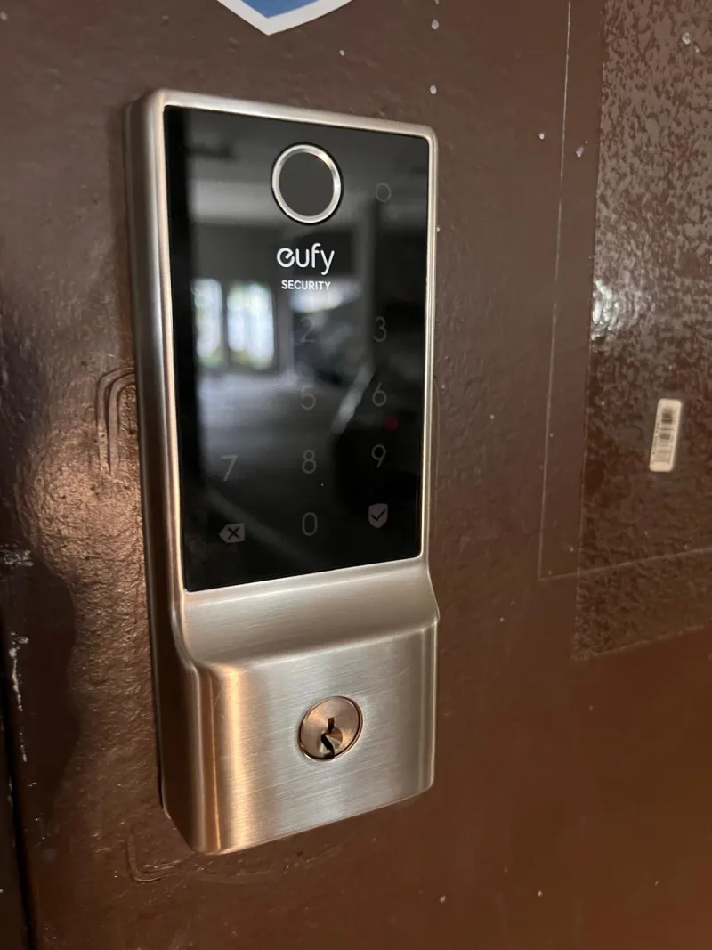 office lock upgrade installation on commercial door in Stuart FL